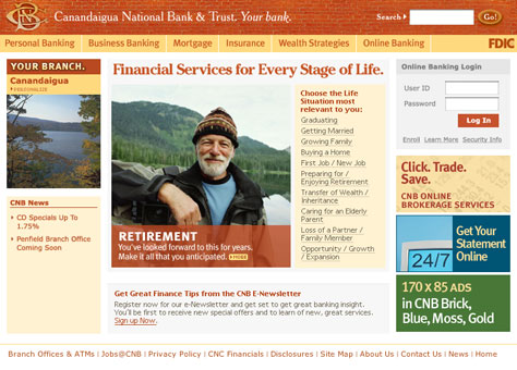 CNB Web Homepage