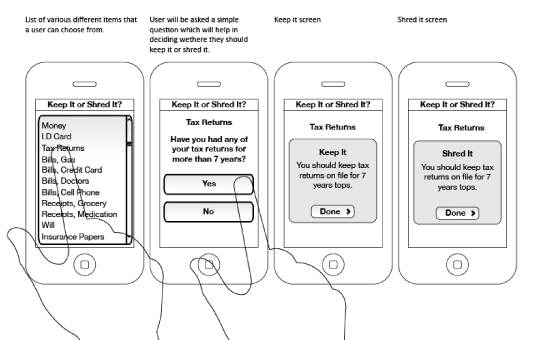 iPhone Wireframes